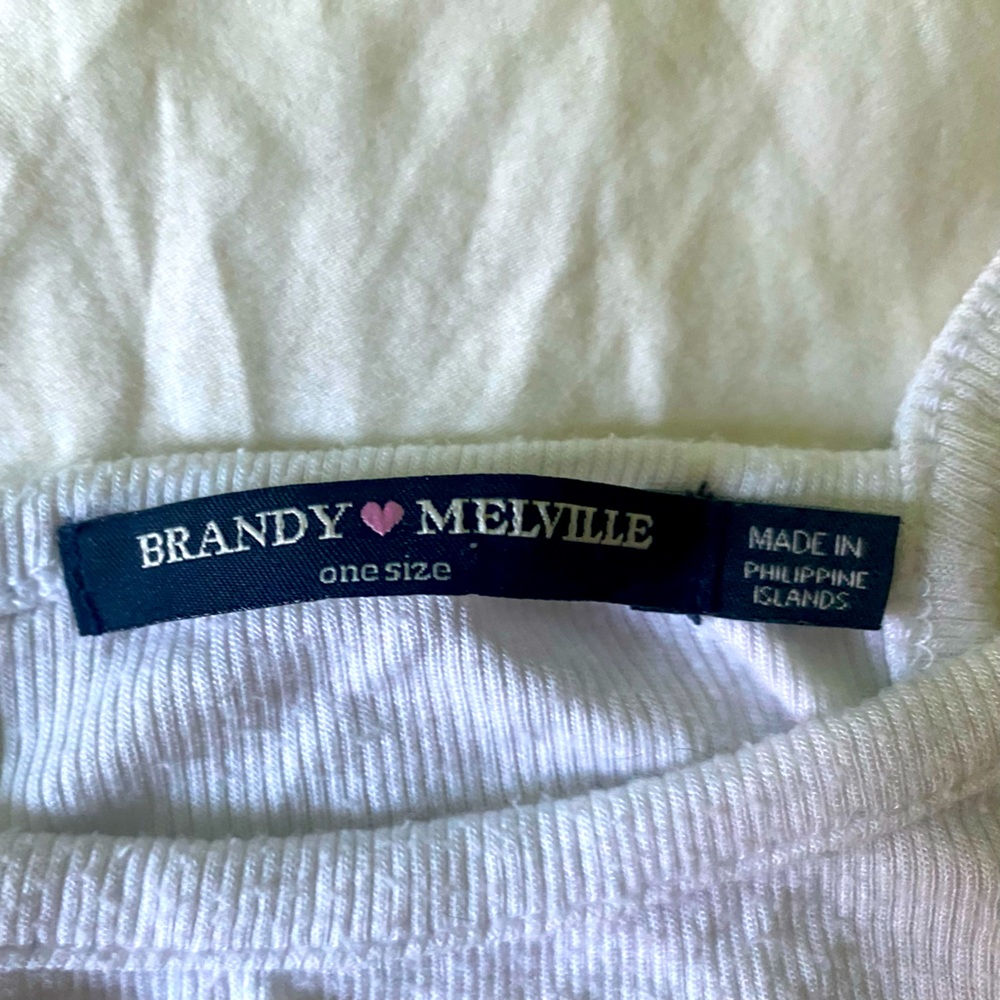 Brandy Melville White Halter tank